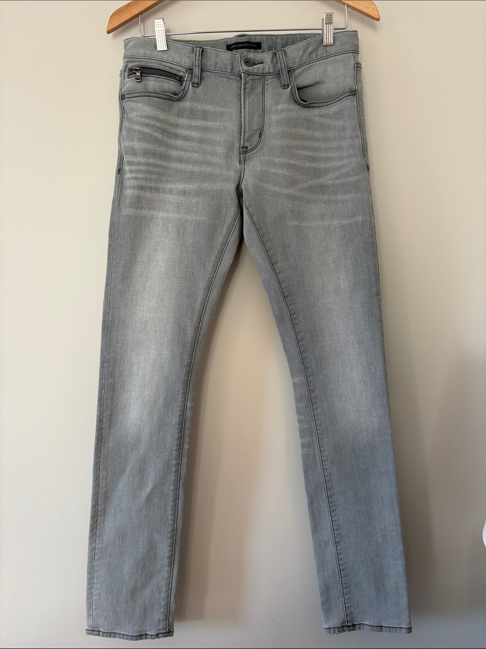 John Varvatos Slim Grey Stretch Jeans